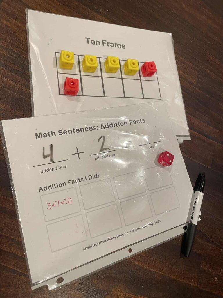 Free printable ten frame cards templates activities