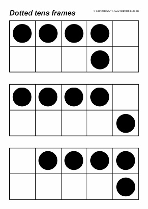 Free printable tens frames for primary school