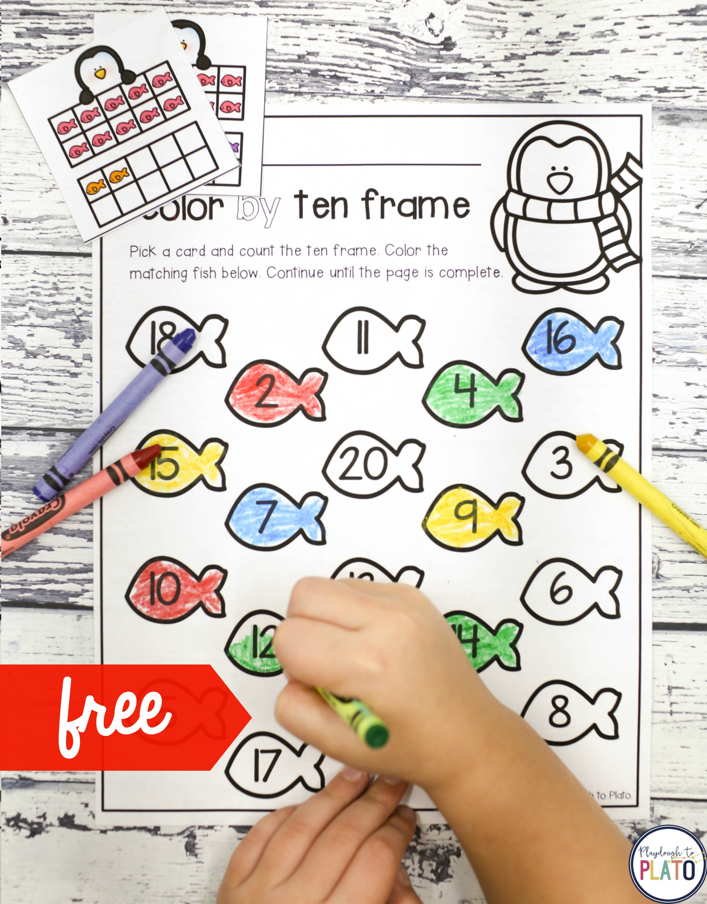 Color by ten frame