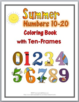 Ten frames printables coloring book