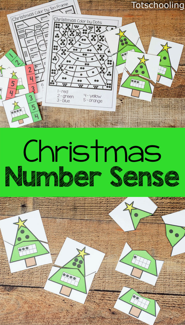 Christmas number sense printables