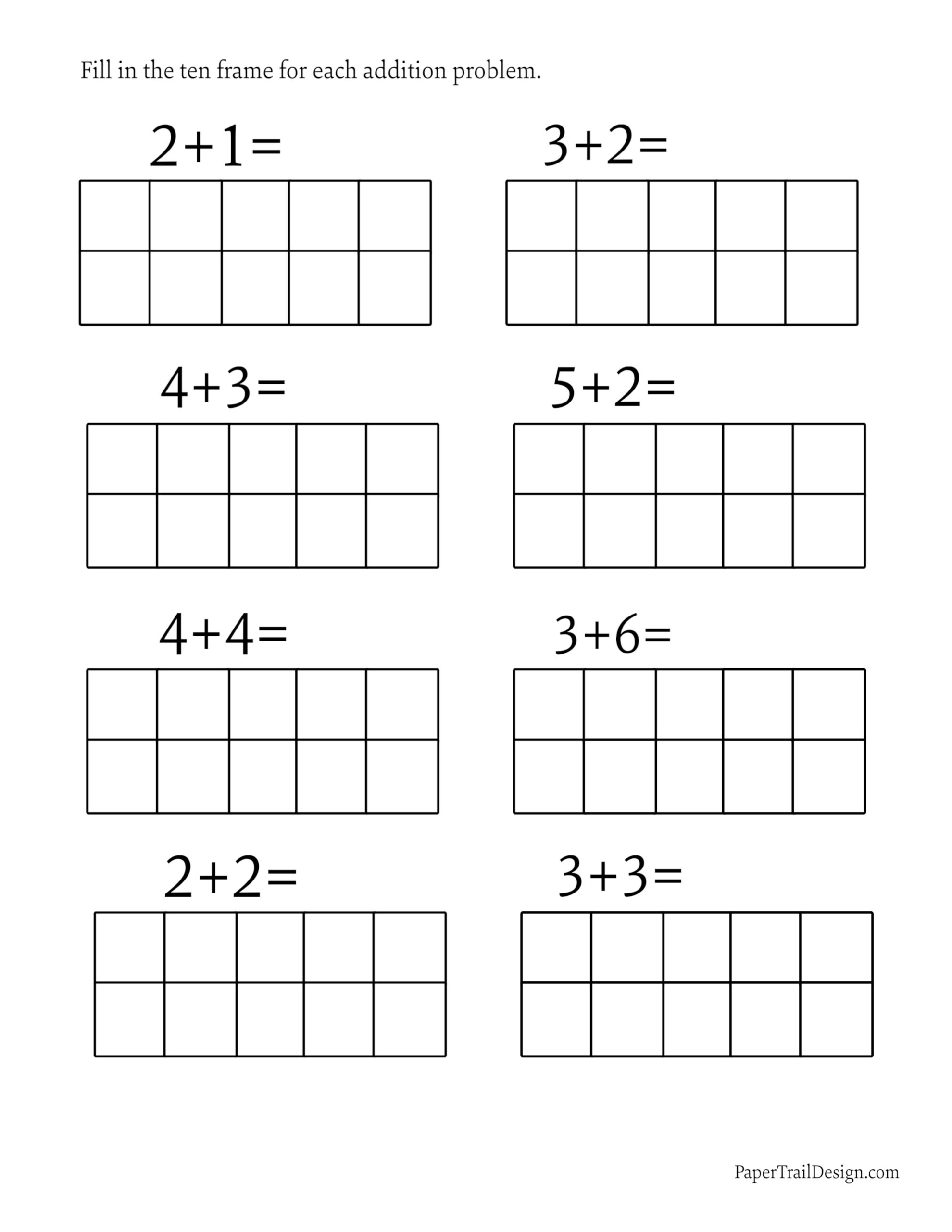 Ten frame printables