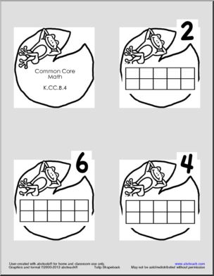 Ten frames page of