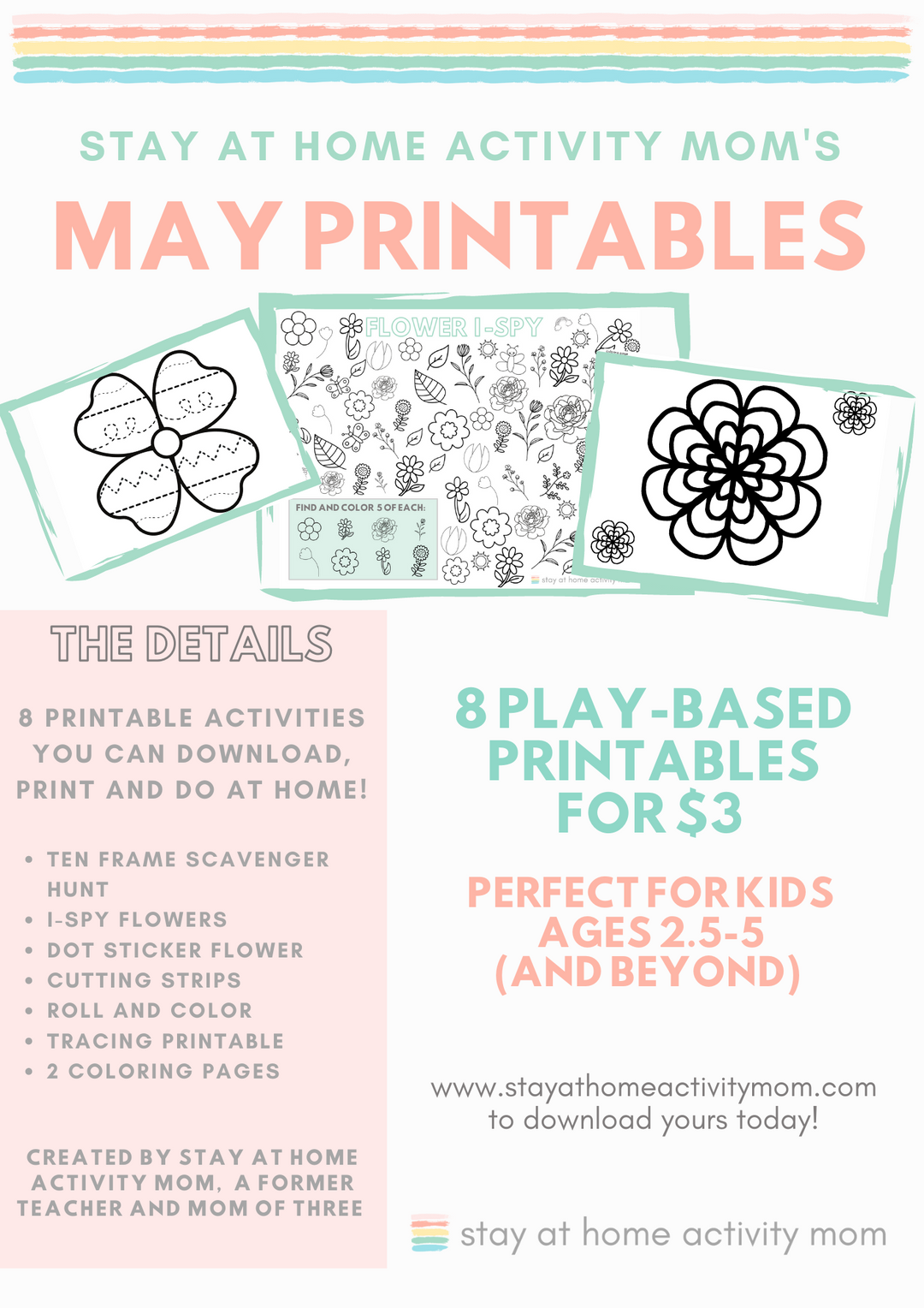 May printables â stay at home activity mom