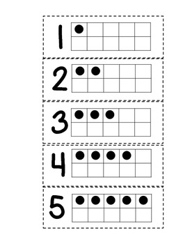 Ten frame and dot card sort dot cards ten frame ten frames