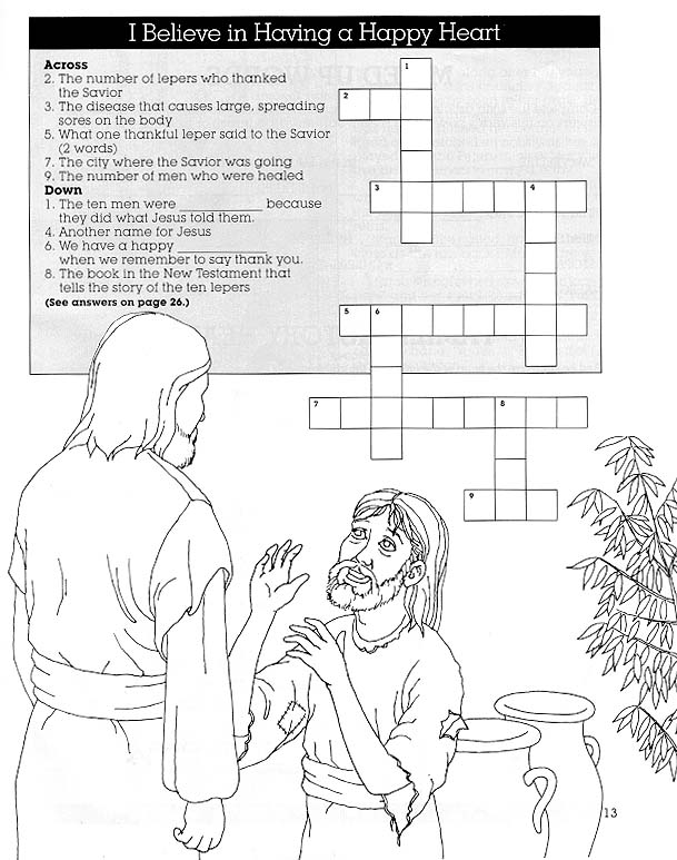 Jesus christ heals ten lepers lds lesson ideas