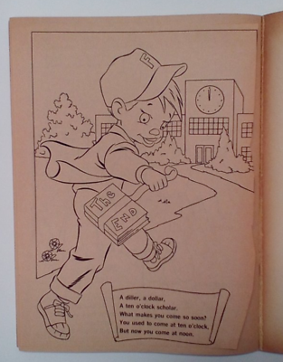 Vintage mother goose coloring book waldman publishing