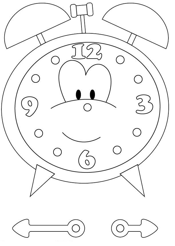 Free printable clock coloring pages for kids quiet book patterns clock for kids felt quiet books