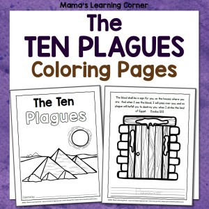The ten plagues bible coloring pages