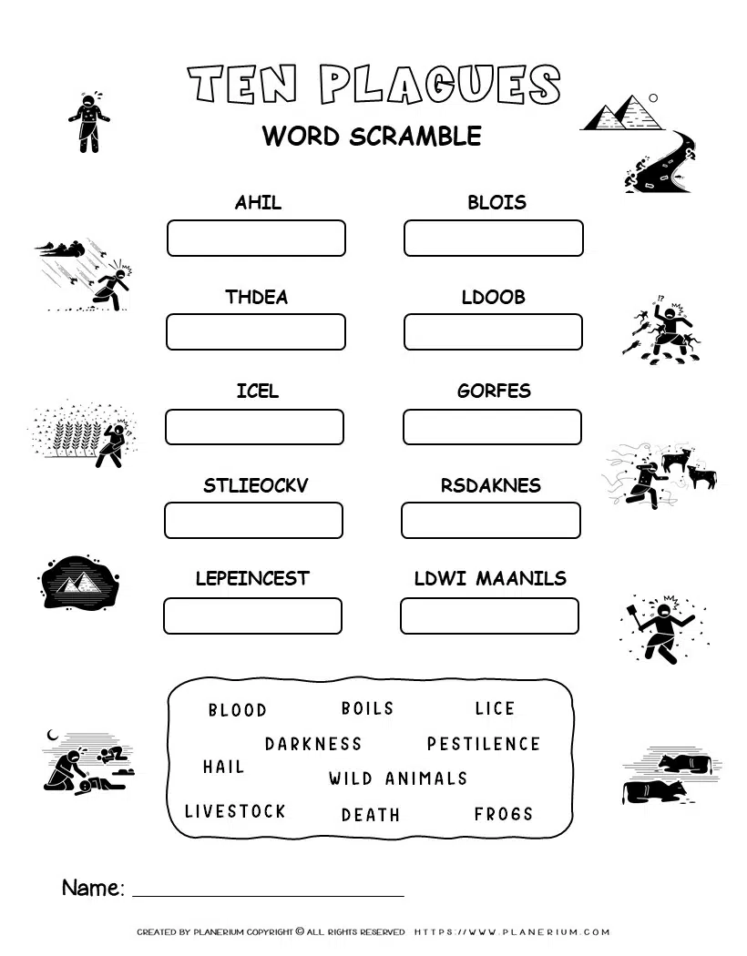Scramble words