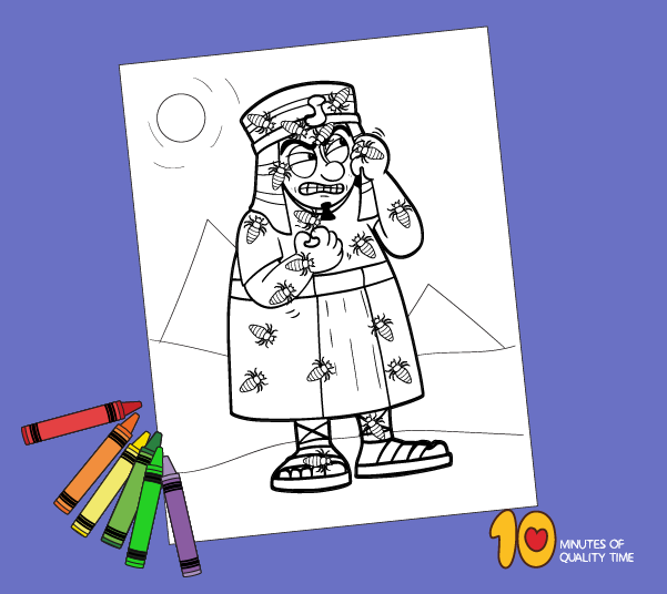 The third plague â lice coloring page â minutes of quality time