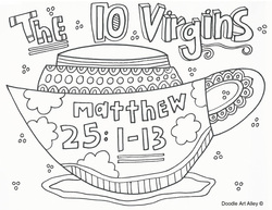 The ten virgins coloring pages