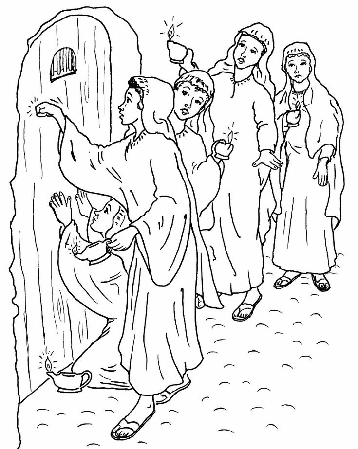Ten virgins coloring pages sunday school coloring pages bible coloring pages bible story crafts