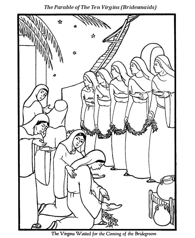 The parable of the ten bridesmaids the ten virgins