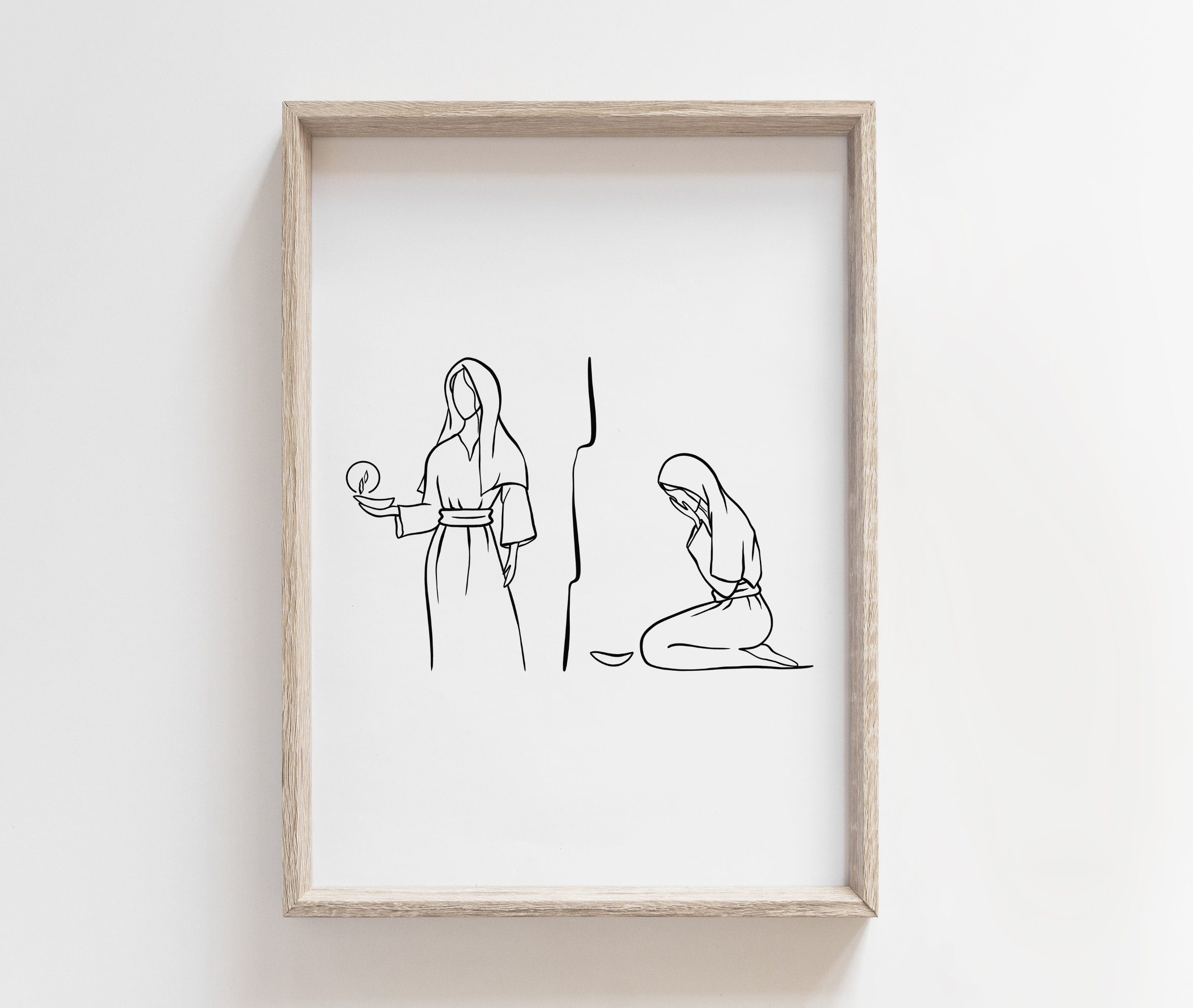 The parable of the ten virgins matthew illustration bible