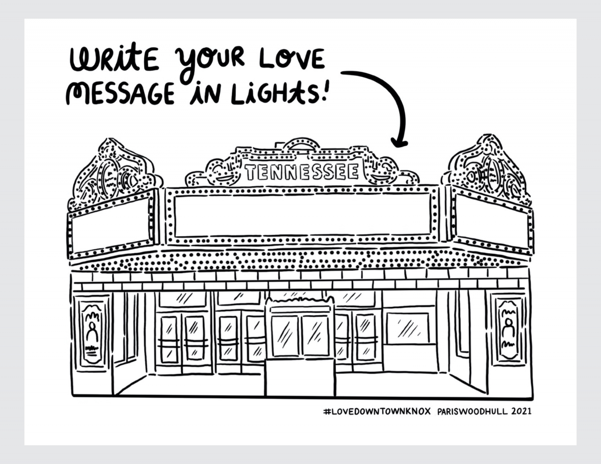 Creative coloring pages downtown knoxville