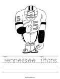 Tennessee titans coloring page