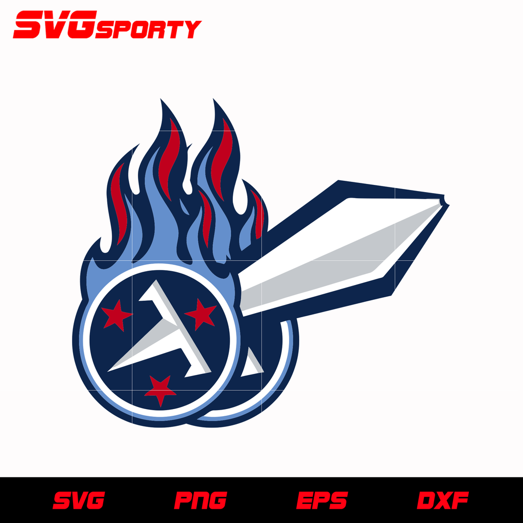 Tennessee titans sword logo svg nfl svg eps dxf png digital file â svg sporty