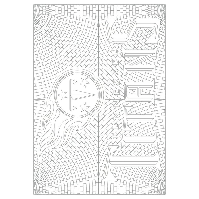 In the sports zone nfl adult coloring book tennessee titans