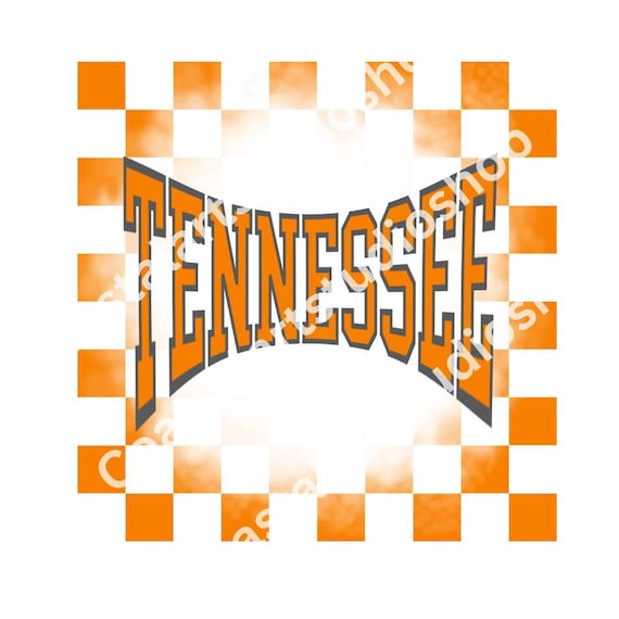 Tennessee vols png svg tn volunteers checkerboard digital download sublimation design ut vols college sports graphic