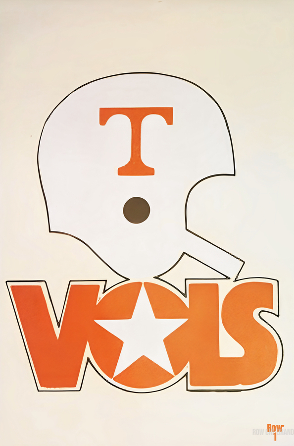 S throwback tennessee vols helmet art