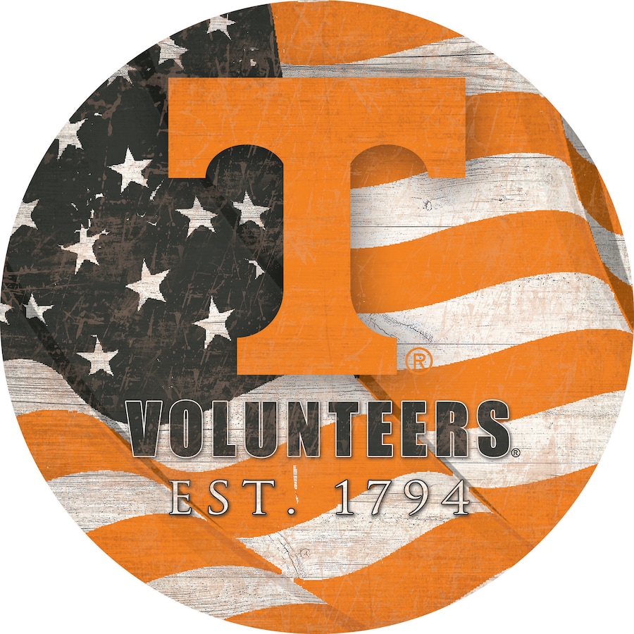 Tennessee volunteers team color flag sign