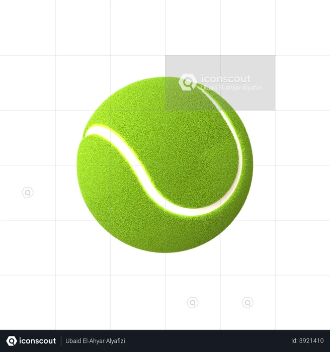 Tennis ball d illustration download in png obj or blend format