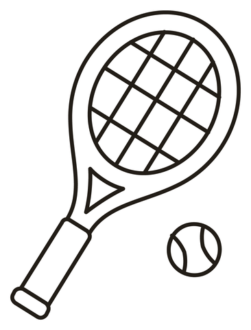 Tennis coloring page free printable coloring pages