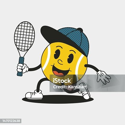 Funny tennis stock illustrations royalty