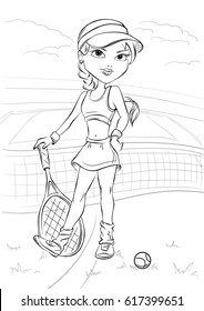 Tennis coloring pages images stock photos d objects vectors