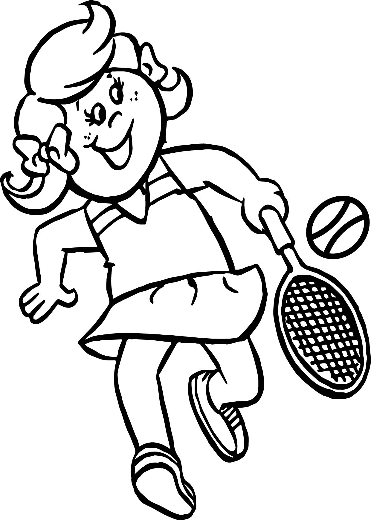 Tennis coloring pages