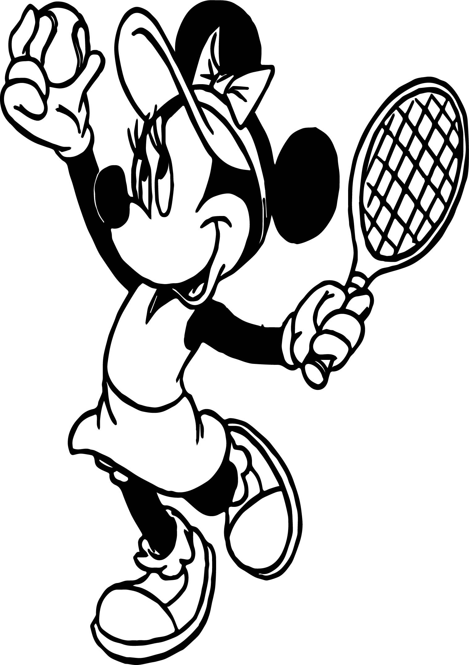 Tennis coloring pages