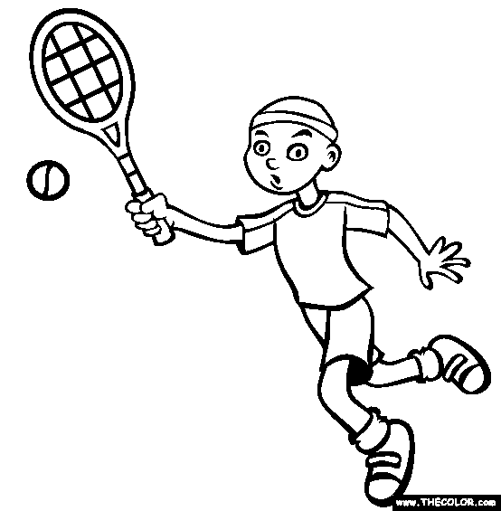 Tennis coloring page free tennis online coloring
