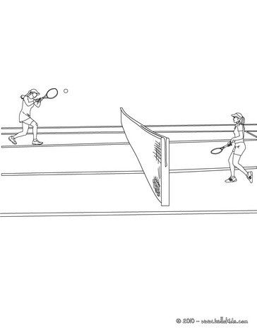 Tennis court coloring page more sports coloring pages on hellokids sports coloring pages coloring pages color