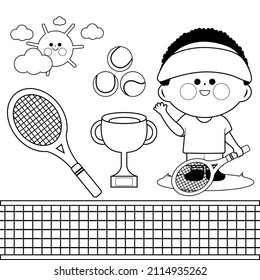 Tennis coloring pages images stock photos d objects vectors