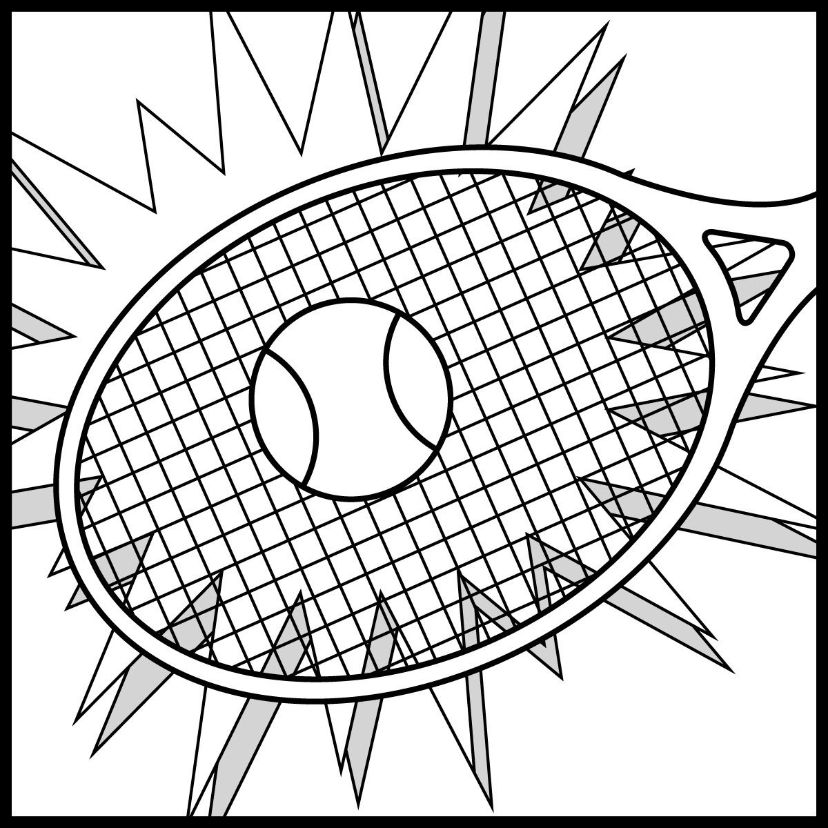 Tennis tag dessin dessin tableau
