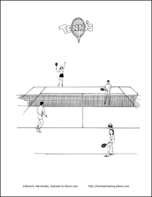 Tennis wordsearch crossword puzzle and more