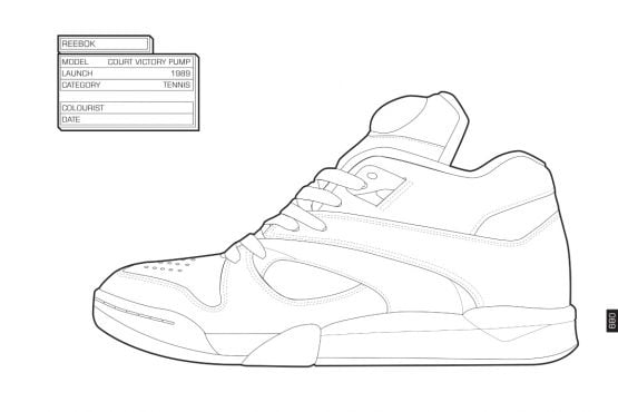 The sneaker coloring book