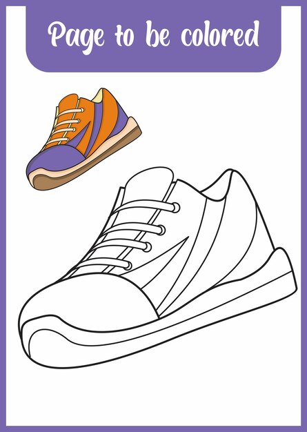 Page shoe coloring page all ages images