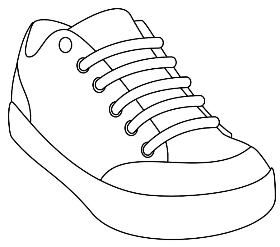 Sneaker coloring pages by coloringpageswk on