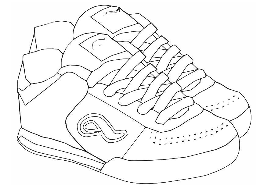 Tennis shoes for coloring