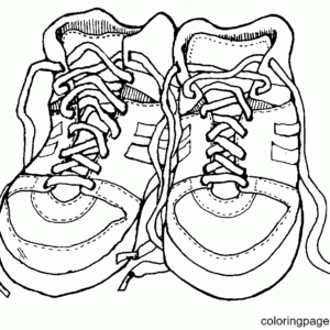 Shoe coloring pages printable for free download