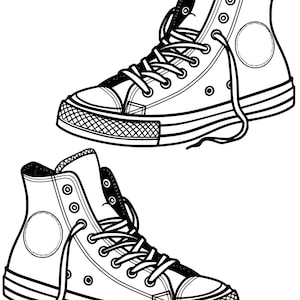 Sneaker coloring book