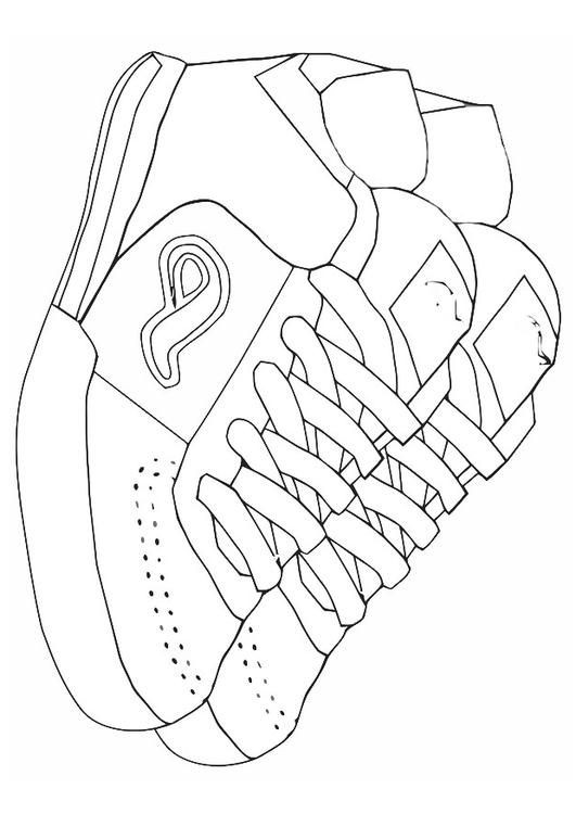 Coloring page sports shoes