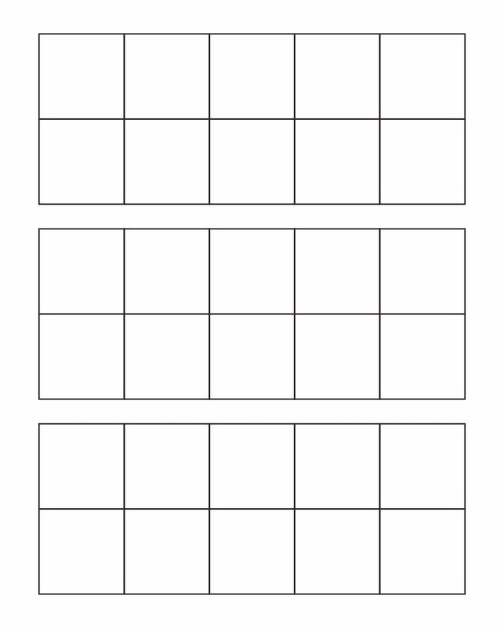 Blank ten frames printable frame template printable frames ten frame