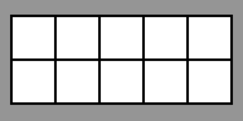 Clip art ten frame grayscale teaching resources