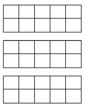 Blank tens frames kindergarten math prek math ten frame