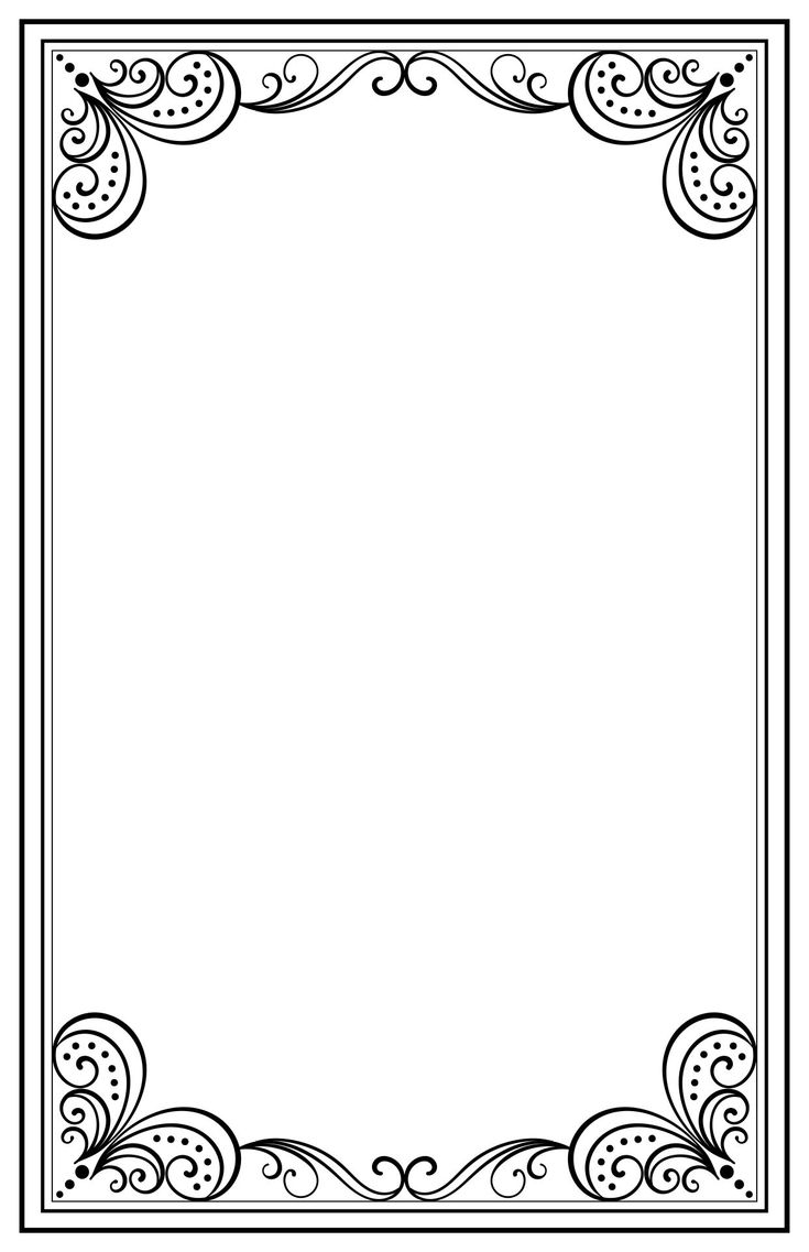 Printable picture frame coloring pages printable frames flower clipart images bond paper design
