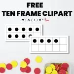 Free ten frame clipart math love