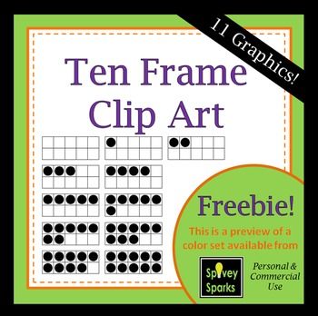 Ten frame clip art freebie for mercial use clip art freebies ten frame frame clipart